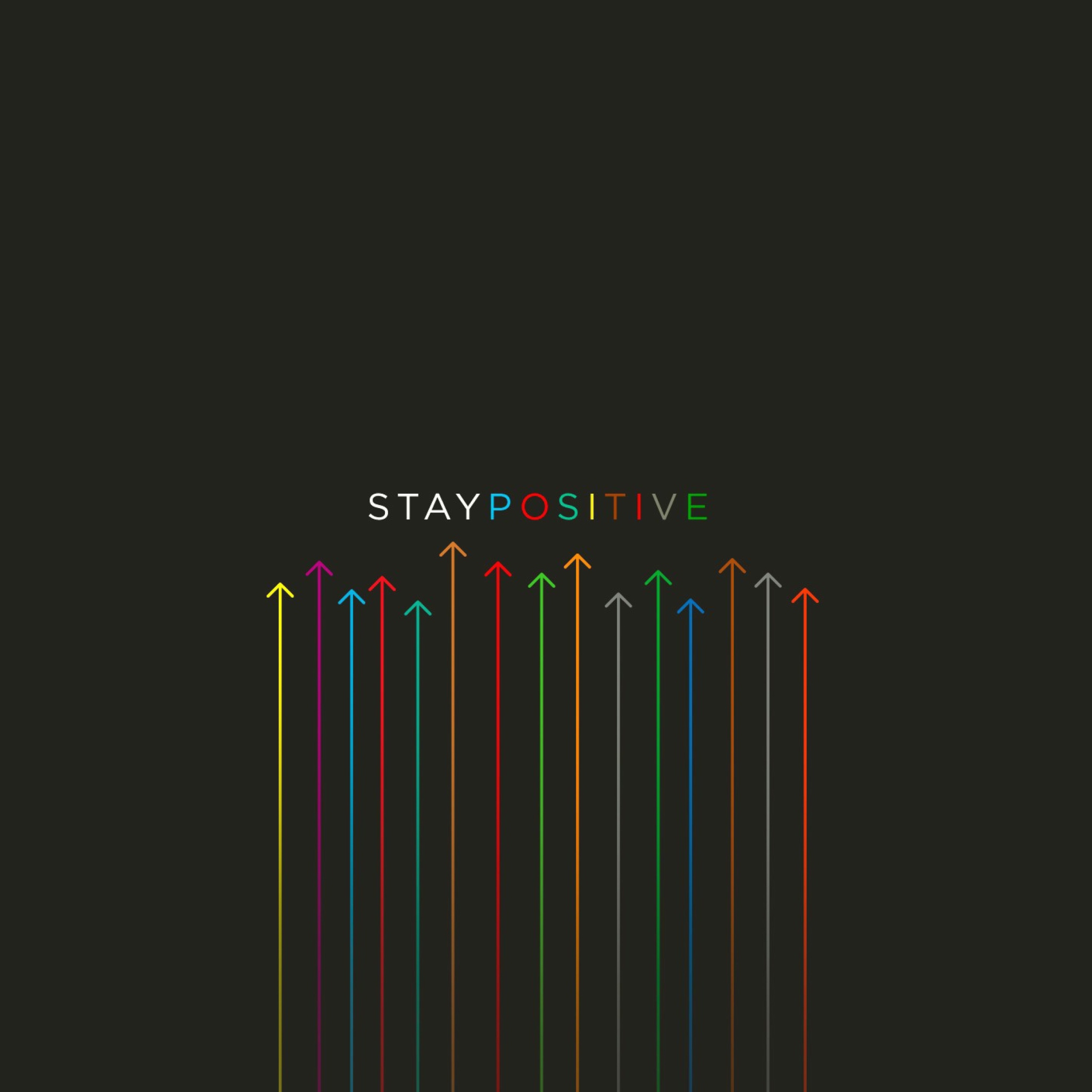 Stay Positive wallpaper 2048x2048