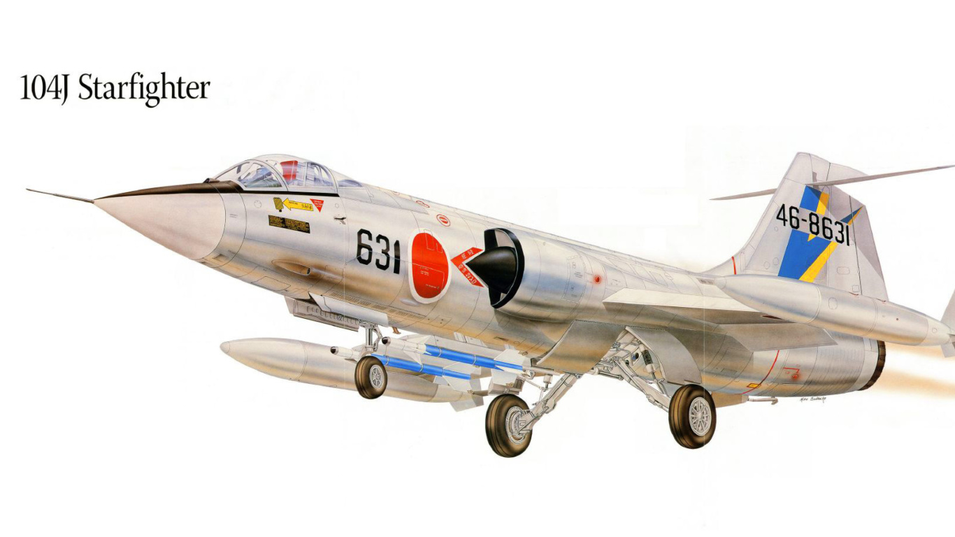 Das F 104J Starfighter Plastic Model Wallpaper 1366x768