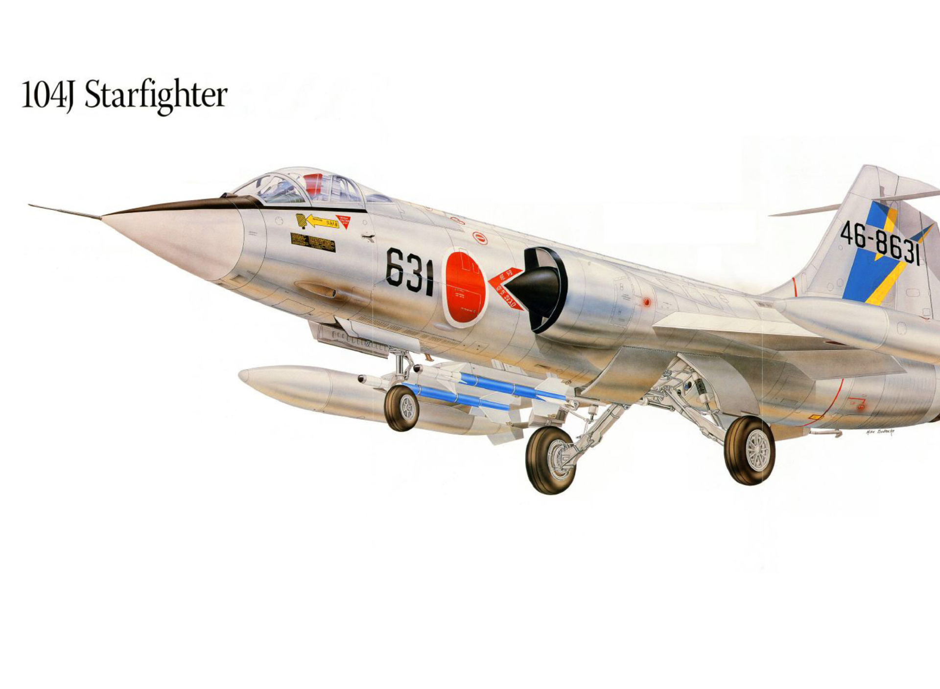 Das F 104J Starfighter Plastic Model Wallpaper 1920x1408