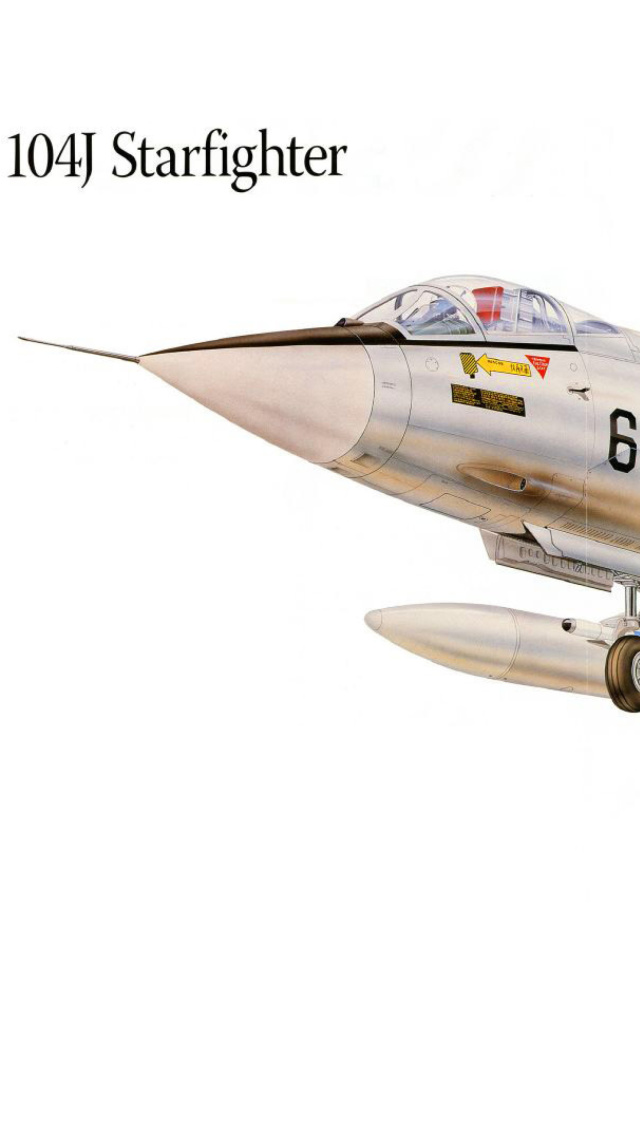 Fondo de pantalla F 104J Starfighter Plastic Model 640x1136