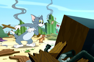 Tom and Jerry Fast and the Furry papel de parede para celular 