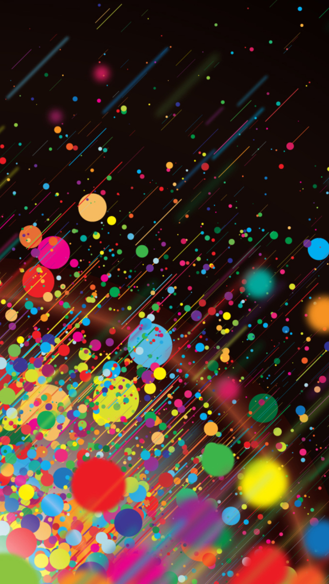 Abstract Colorful Colorful Dots wallpaper 640x1136
