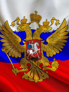 Fondo de pantalla Russian Federation Flag 240x320