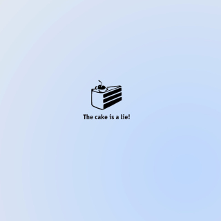 Cake Is Lie - Obrázkek zdarma pro iPad mini 2