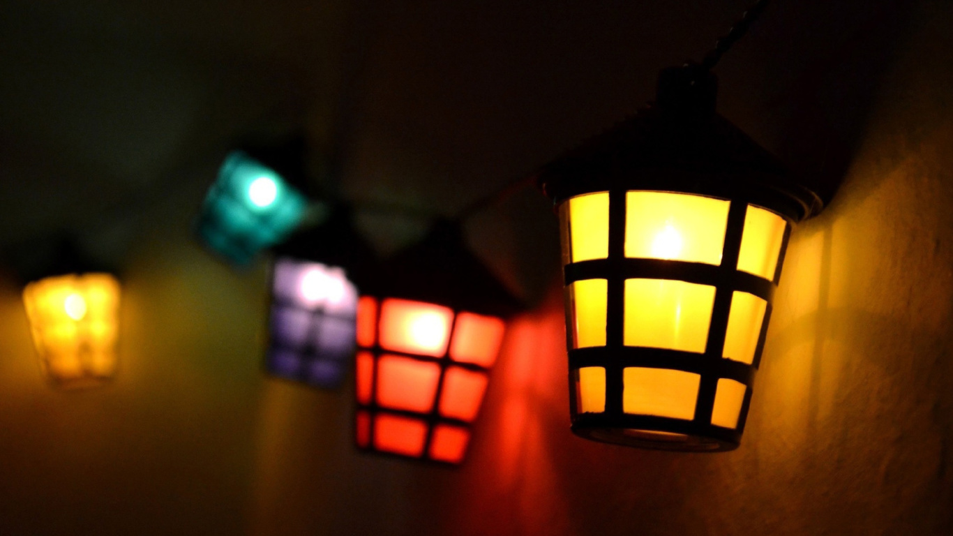Lamps Lights wallpaper 1366x768