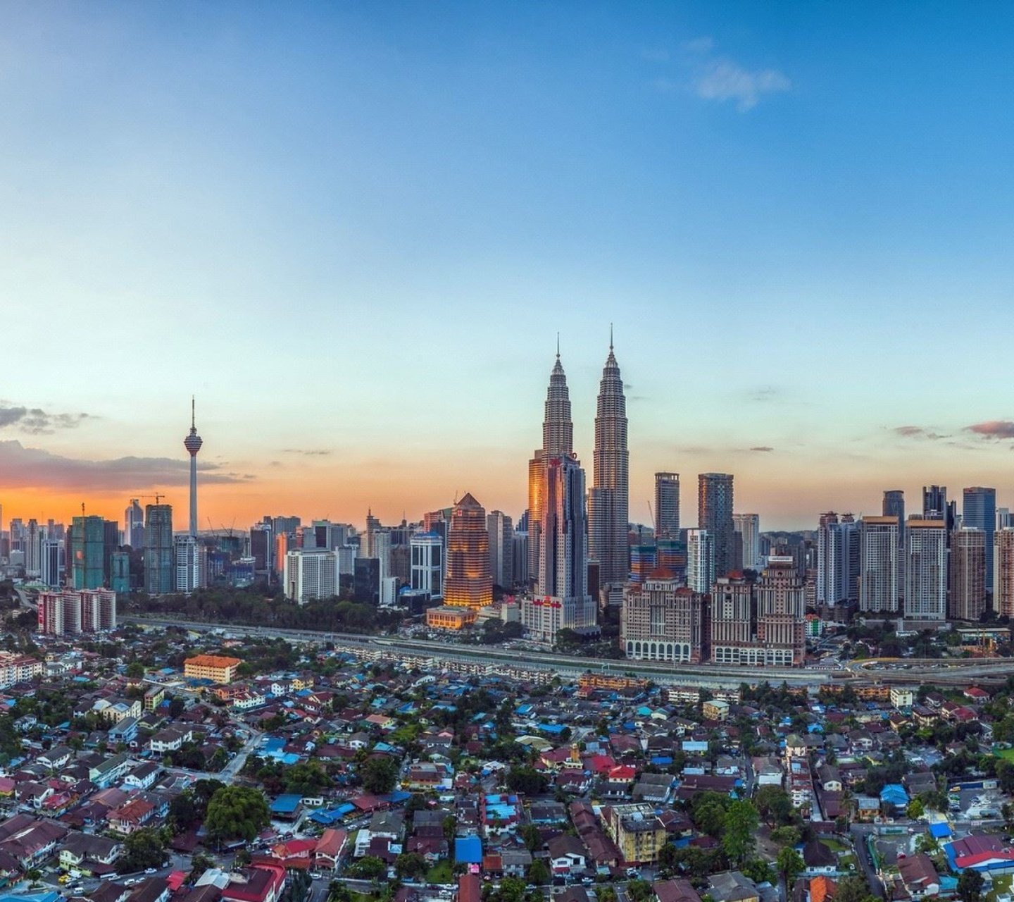 Das Kuala Lumpur Panorama Wallpaper 1440x1280
