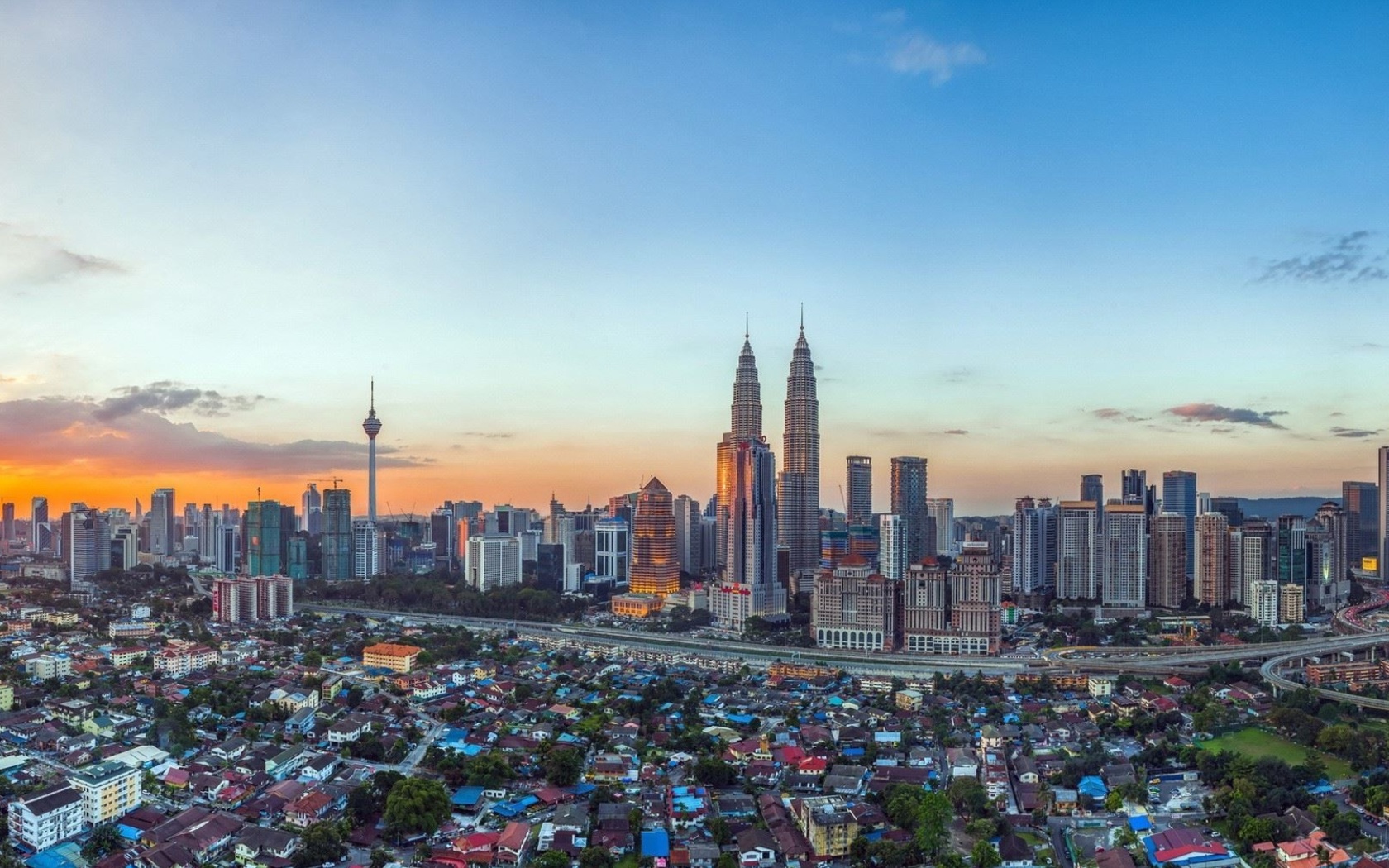 Das Kuala Lumpur Panorama Wallpaper 1680x1050