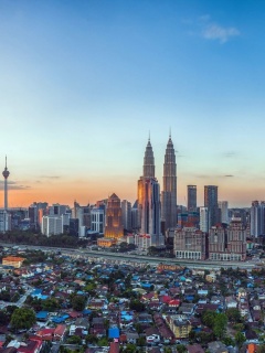 Kuala Lumpur Panorama wallpaper 240x320