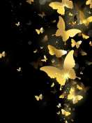 Sfondi Golden Butterflies 132x176