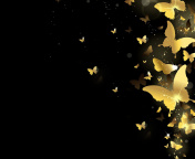 Обои Golden Butterflies 176x144