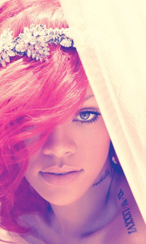 Fondo de pantalla Rihanna 480x800