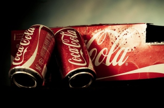 Coca Cola Cans Background for Android, iPhone and iPad