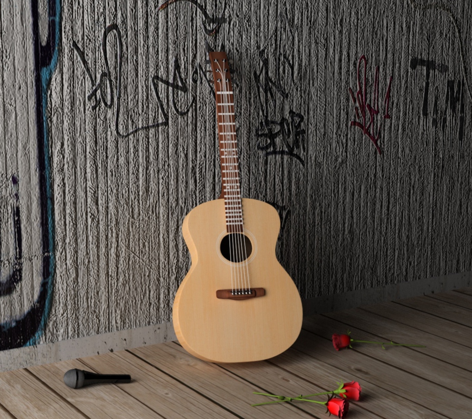 Screenshot №1 pro téma Guitar And Roses 960x854