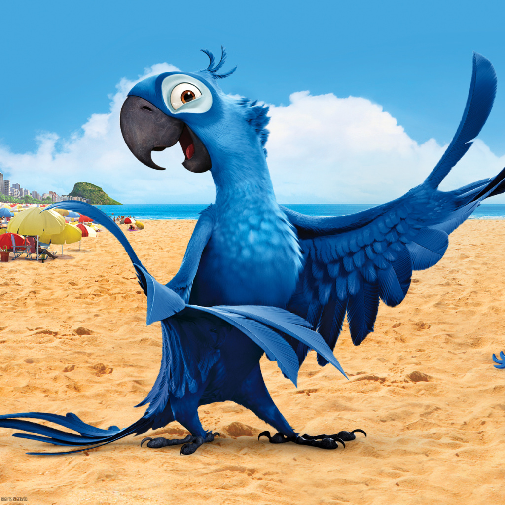 Rio Character Blu wallpaper 1024x1024