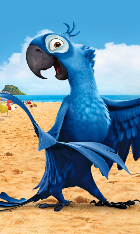 Fondo de pantalla Rio Character Blu 480x800