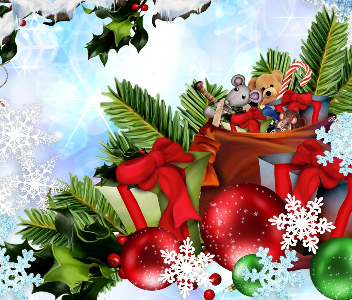 Screenshot №1 pro téma Festive season sparkle and shine 1200x1024