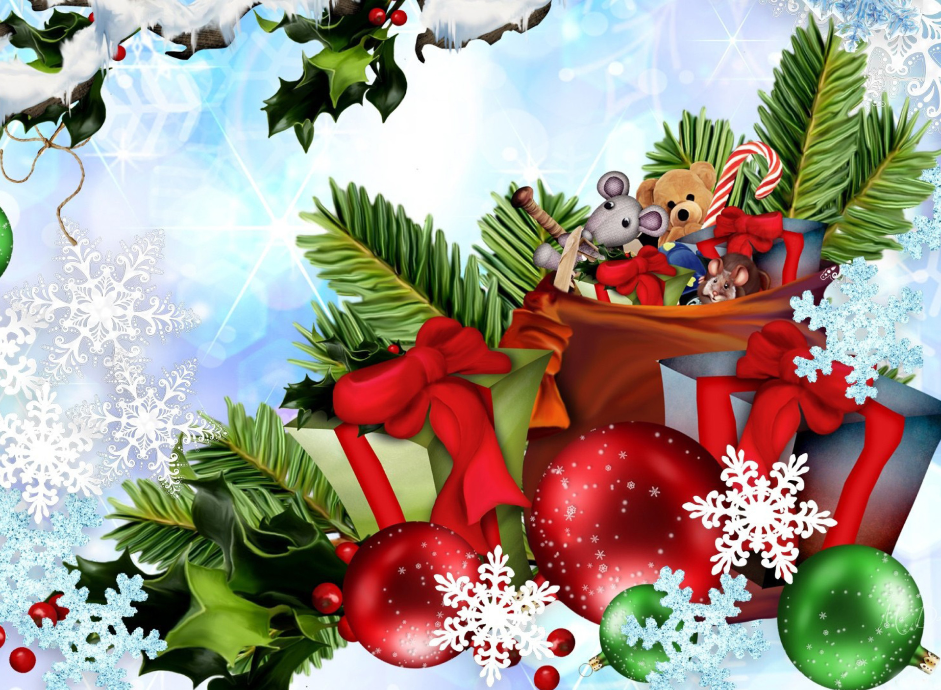 Fondo de pantalla Festive season sparkle and shine 1920x1408