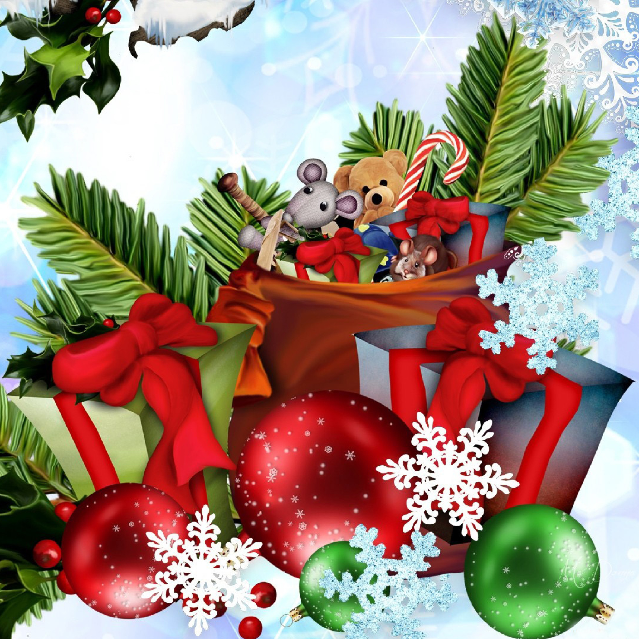 Screenshot №1 pro téma Festive season sparkle and shine 2048x2048