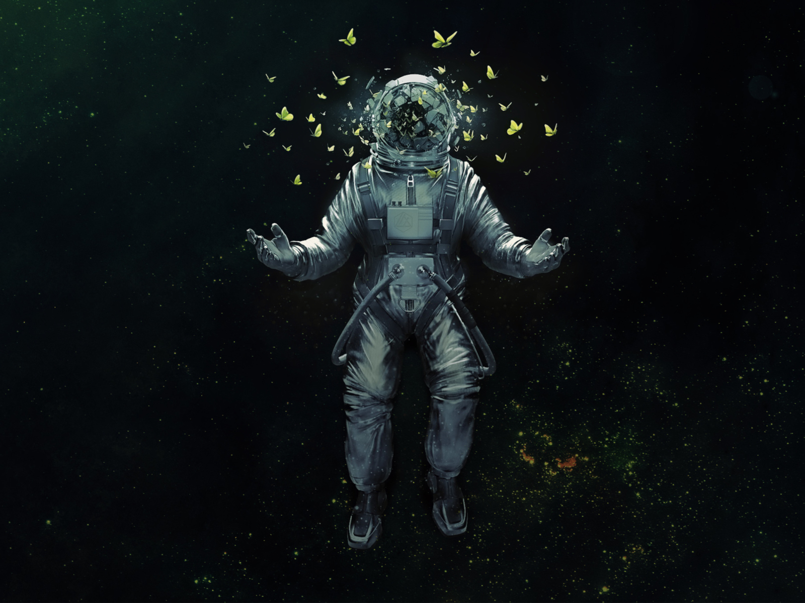Das Astronaut's Dreams Wallpaper 1600x1200