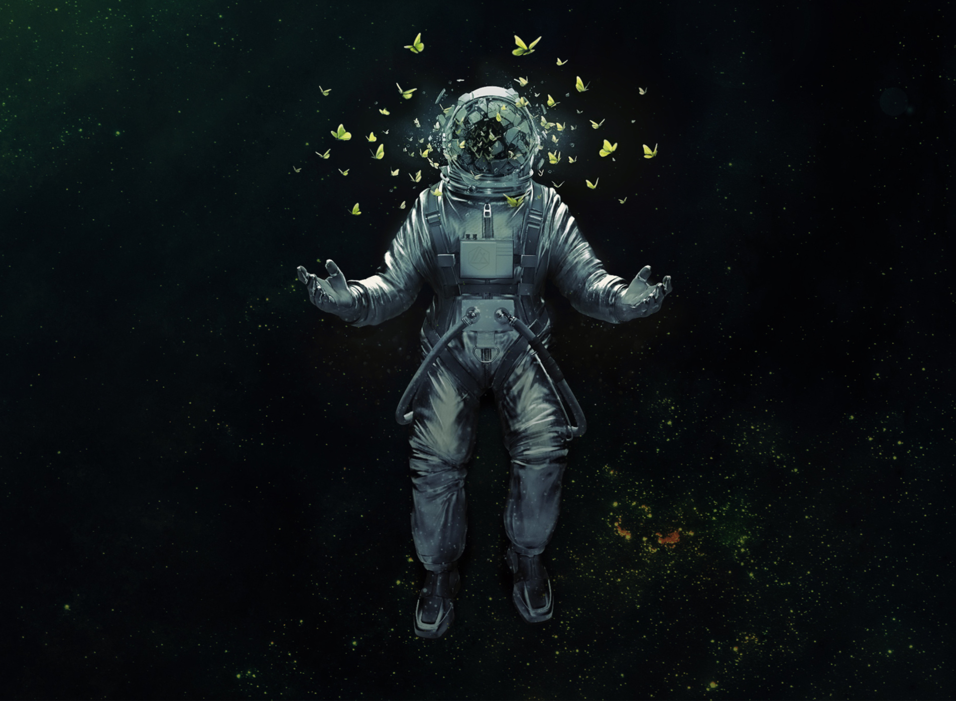 Das Astronaut's Dreams Wallpaper 1920x1408