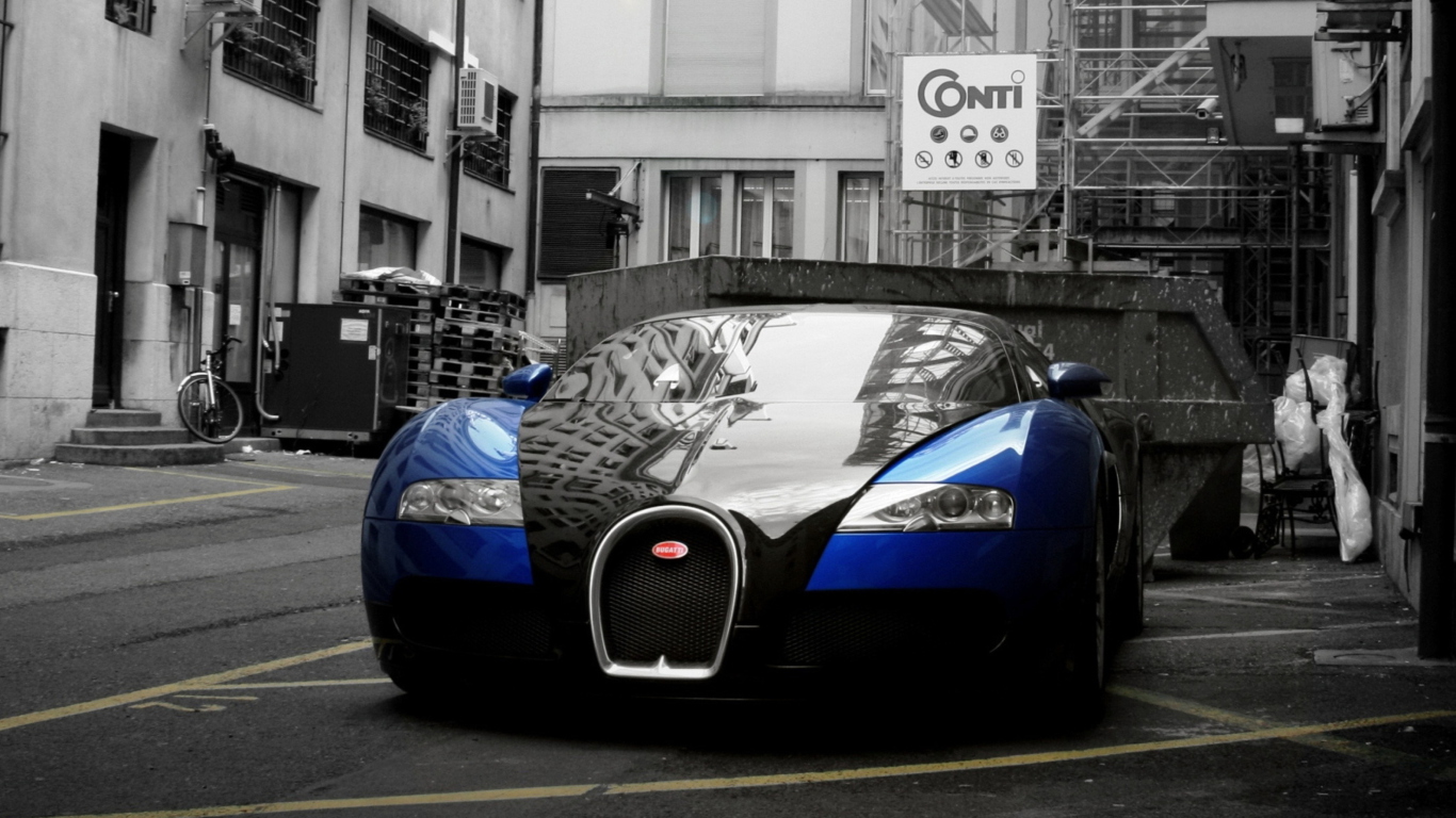 Fondo de pantalla Bugatti Veyron 1366x768