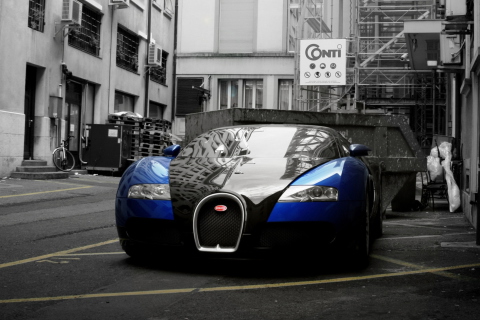 Das Bugatti Veyron Wallpaper 480x320