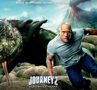 Dwayne Johnson In Journey 2: The Mysterious Island - Obrázkek zdarma pro 128x128