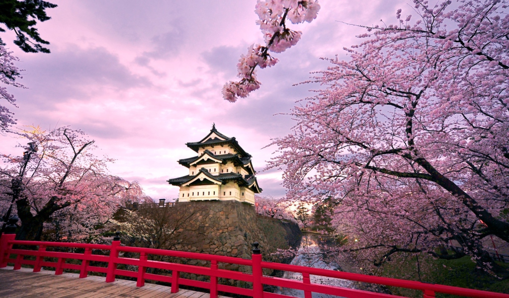 Screenshot №1 pro téma Hirosaki Castle Japan 1024x600