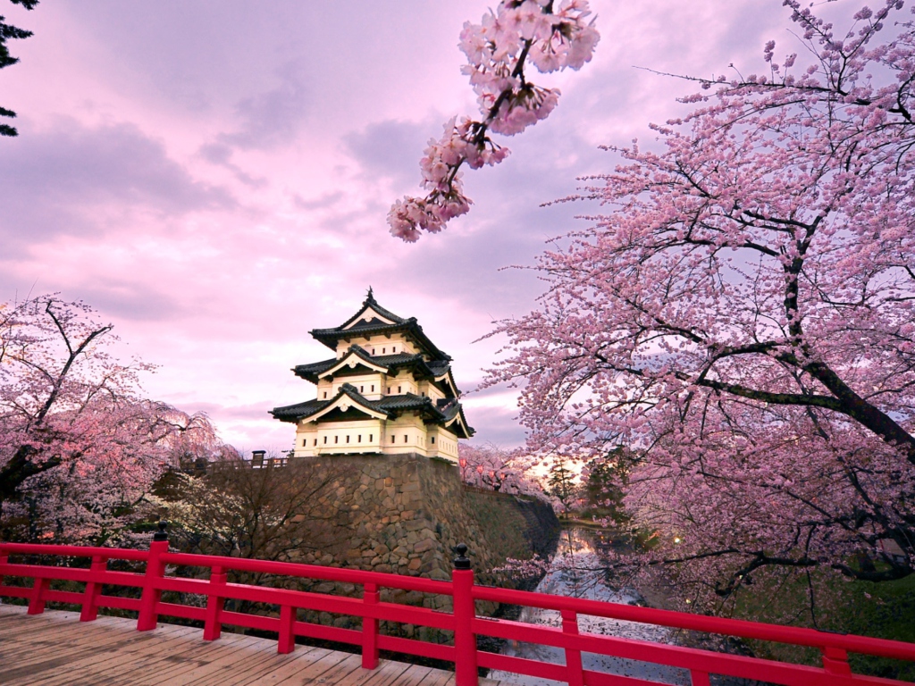 Screenshot №1 pro téma Hirosaki Castle Japan 1024x768