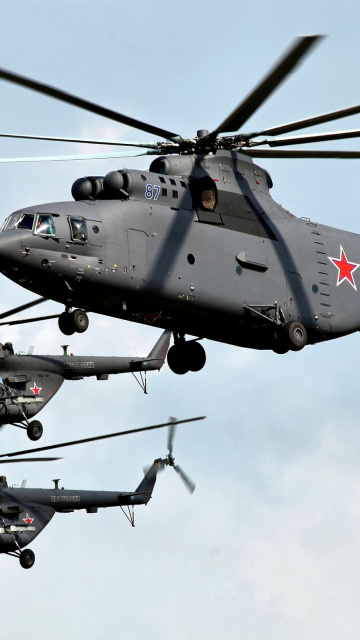 Mi 26 Giant Helicopter wallpaper 360x640