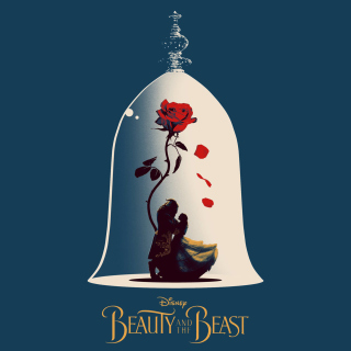 Kostenloses Beauty and the Beast Poster Wallpaper für 208x208