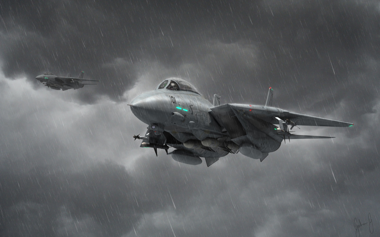 Das Grumman F 14 Tomcat Interceptor Wallpaper 1280x800