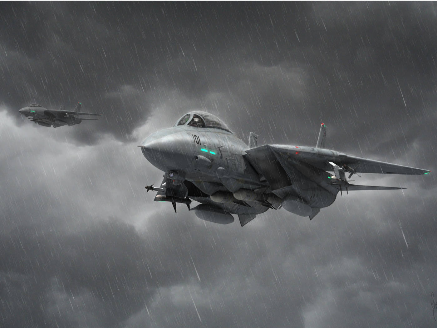 Screenshot №1 pro téma Grumman F 14 Tomcat Interceptor 1400x1050