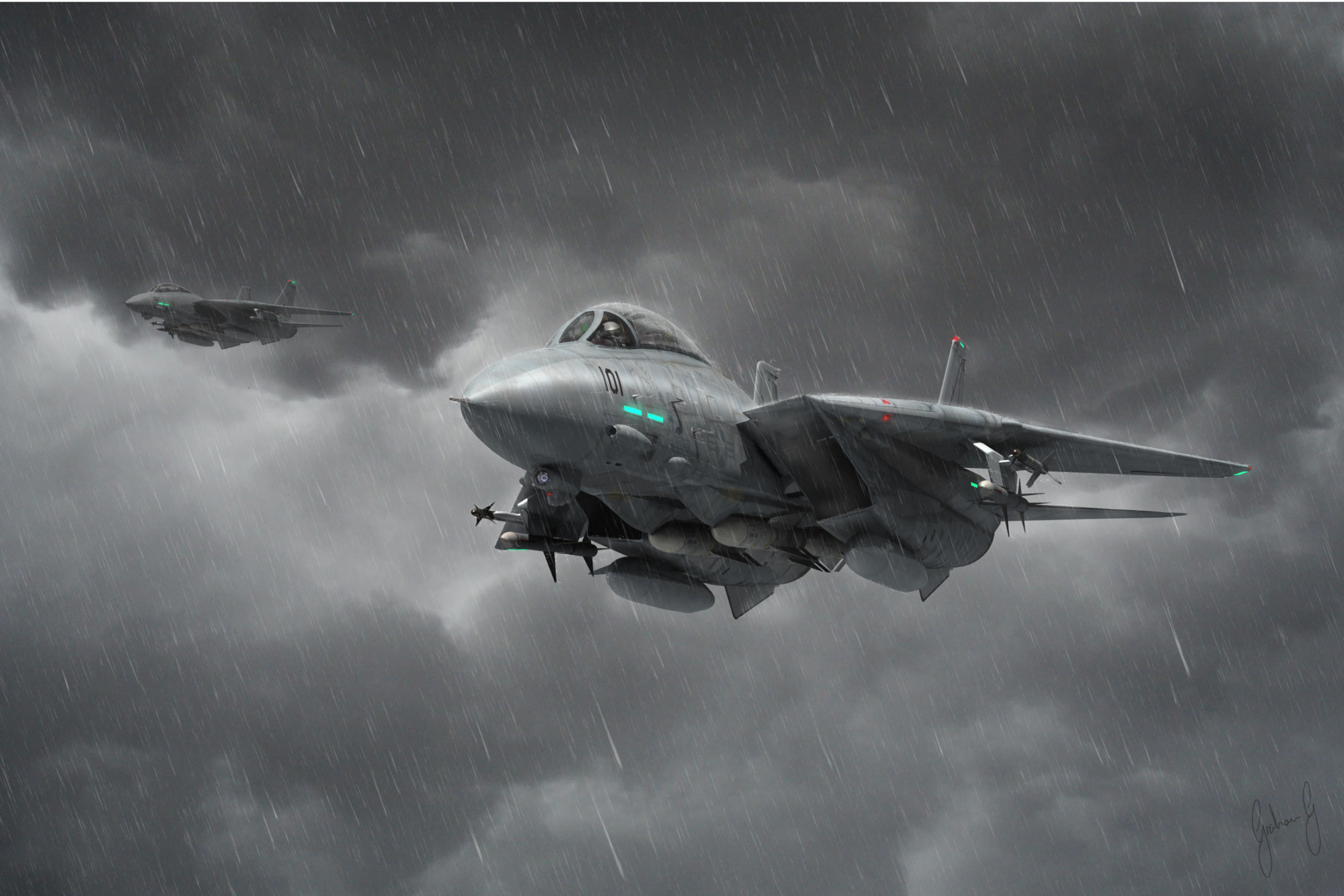 Screenshot №1 pro téma Grumman F 14 Tomcat Interceptor 2880x1920