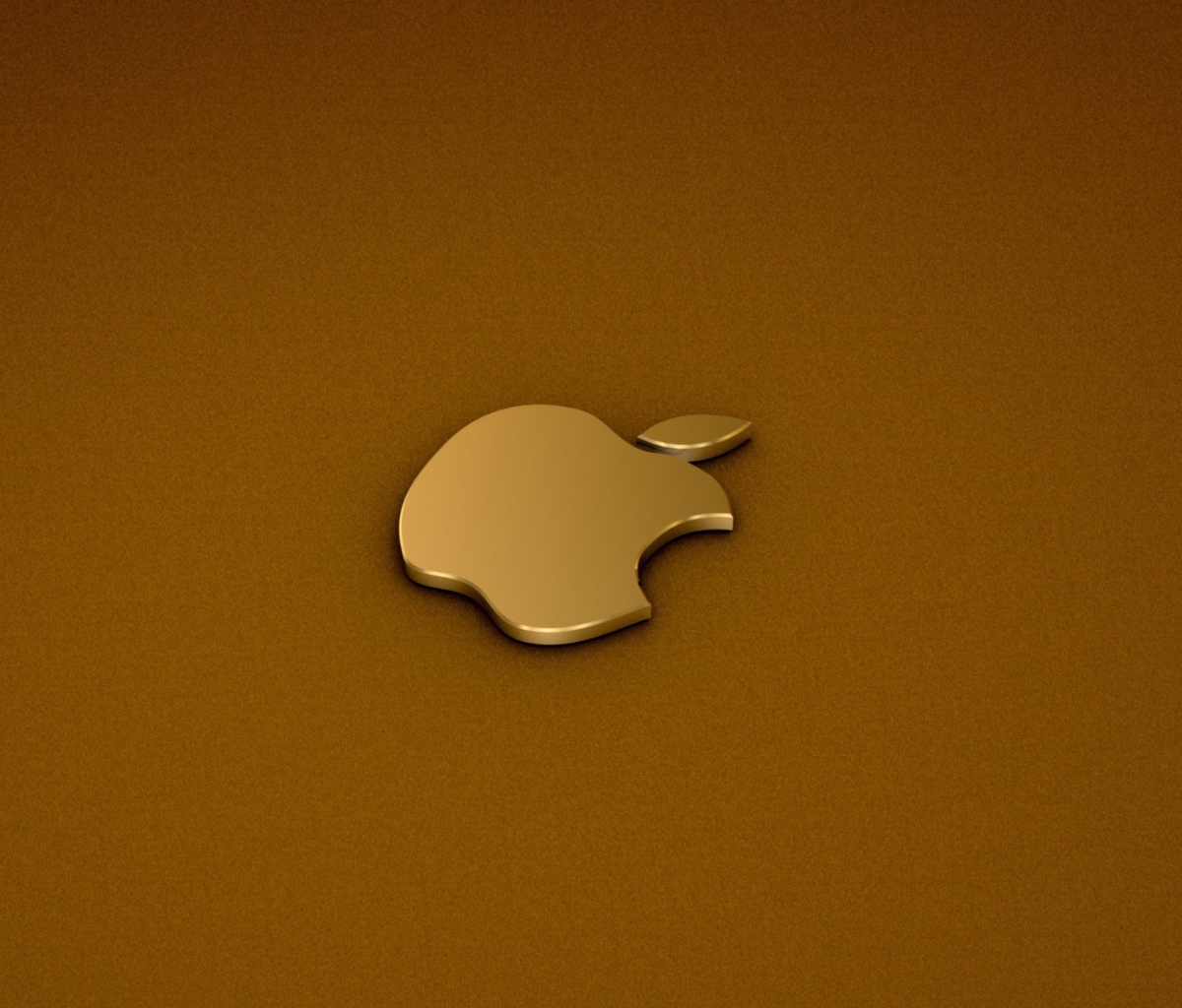 Fondo de pantalla Golden Apple Logo 1200x1024