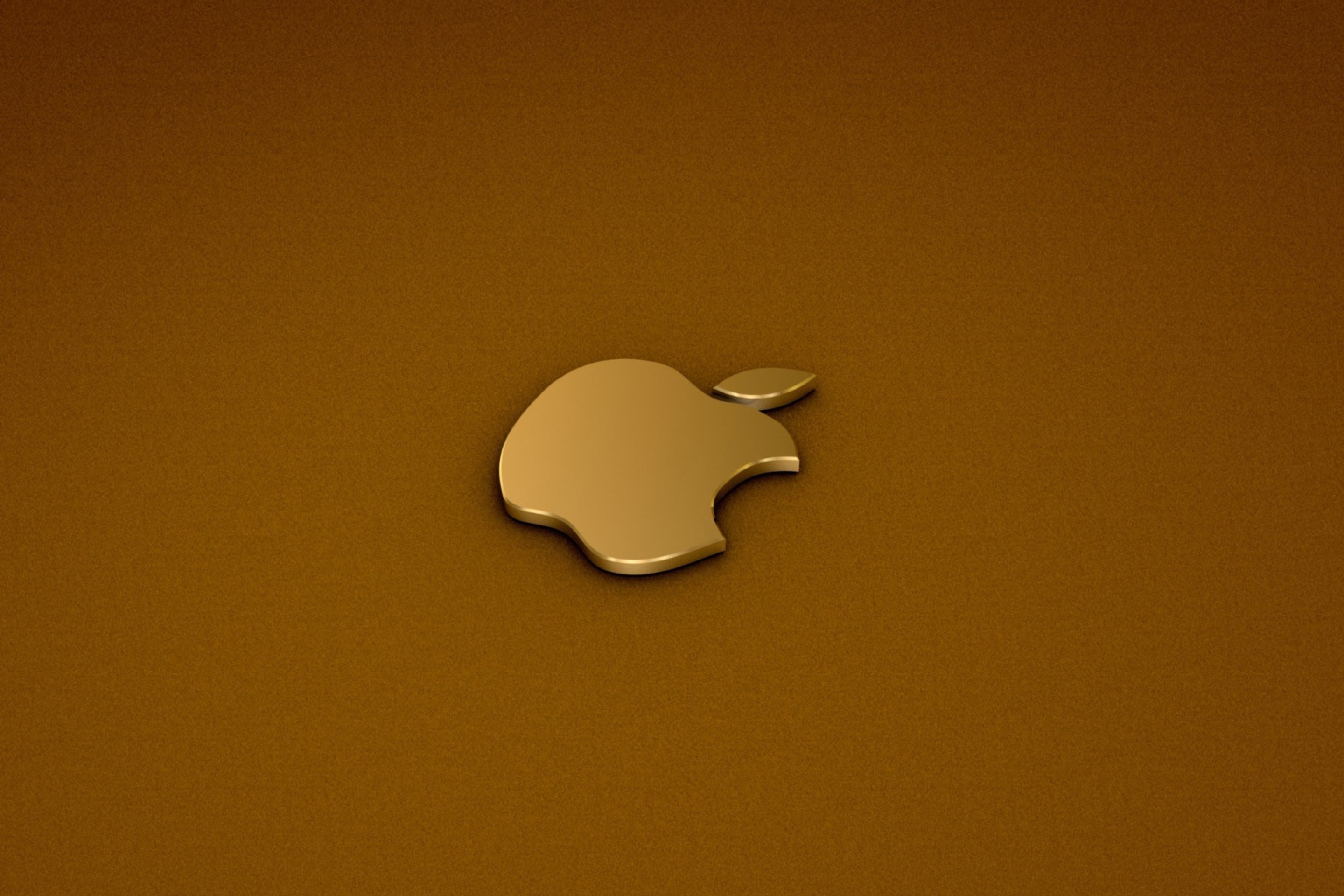Das Golden Apple Logo Wallpaper 2880x1920