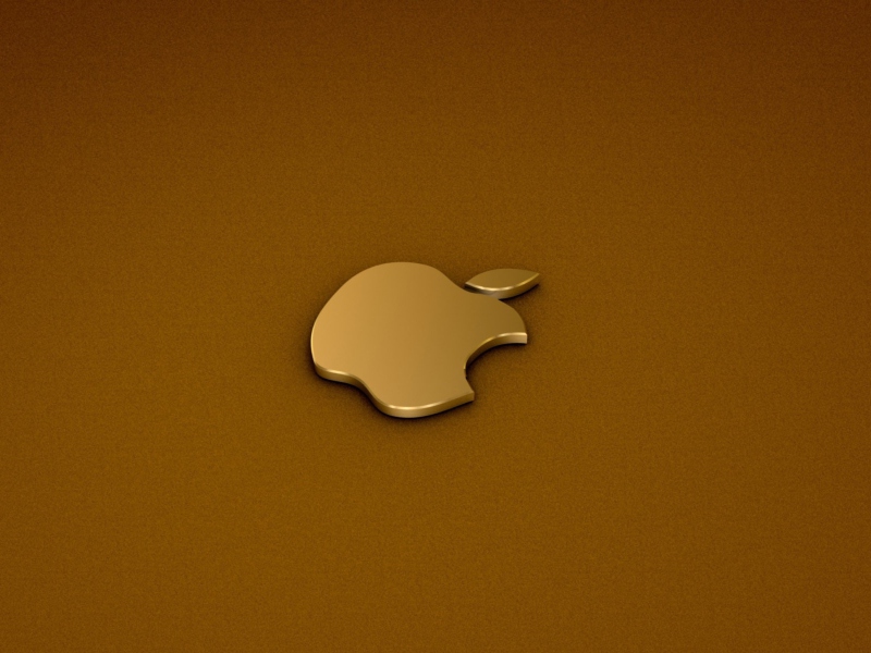 Sfondi Golden Apple Logo 800x600