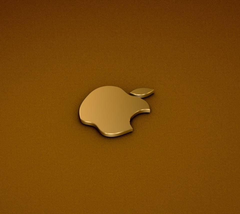 Das Golden Apple Logo Wallpaper 960x854