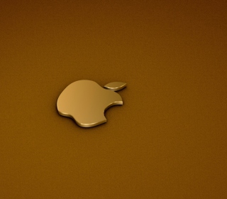 Kostenloses Golden Apple Logo Wallpaper für 128x128