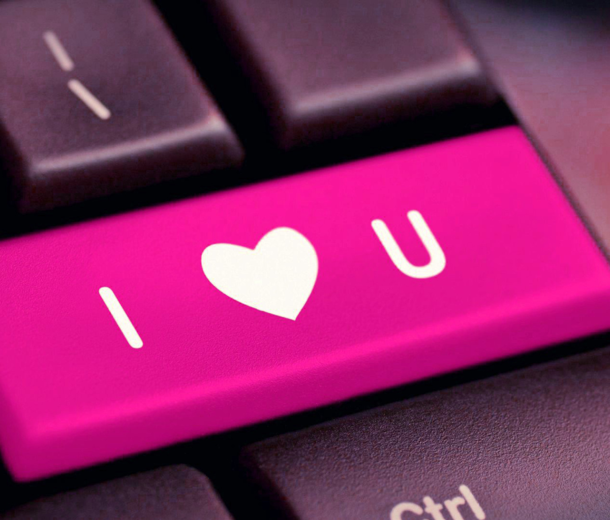 Fondo de pantalla I Love You Hi Tech Style 1200x1024