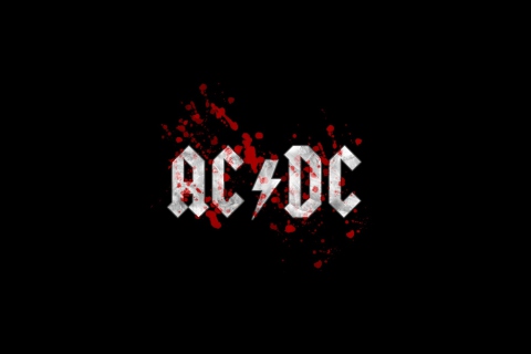 Fondo de pantalla AC/DC Logo 480x320