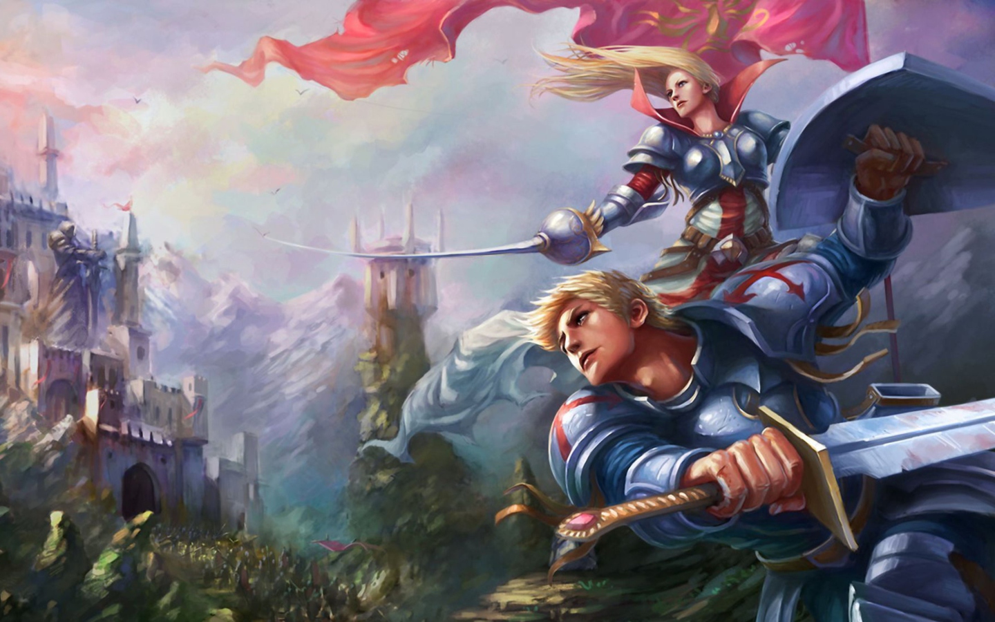 Screenshot №1 pro téma Fantasy Knights 1440x900