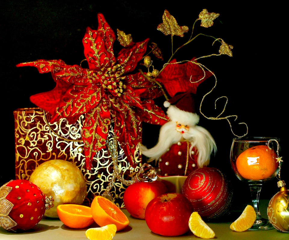 Das Christmas Still Life Wallpaper 960x800