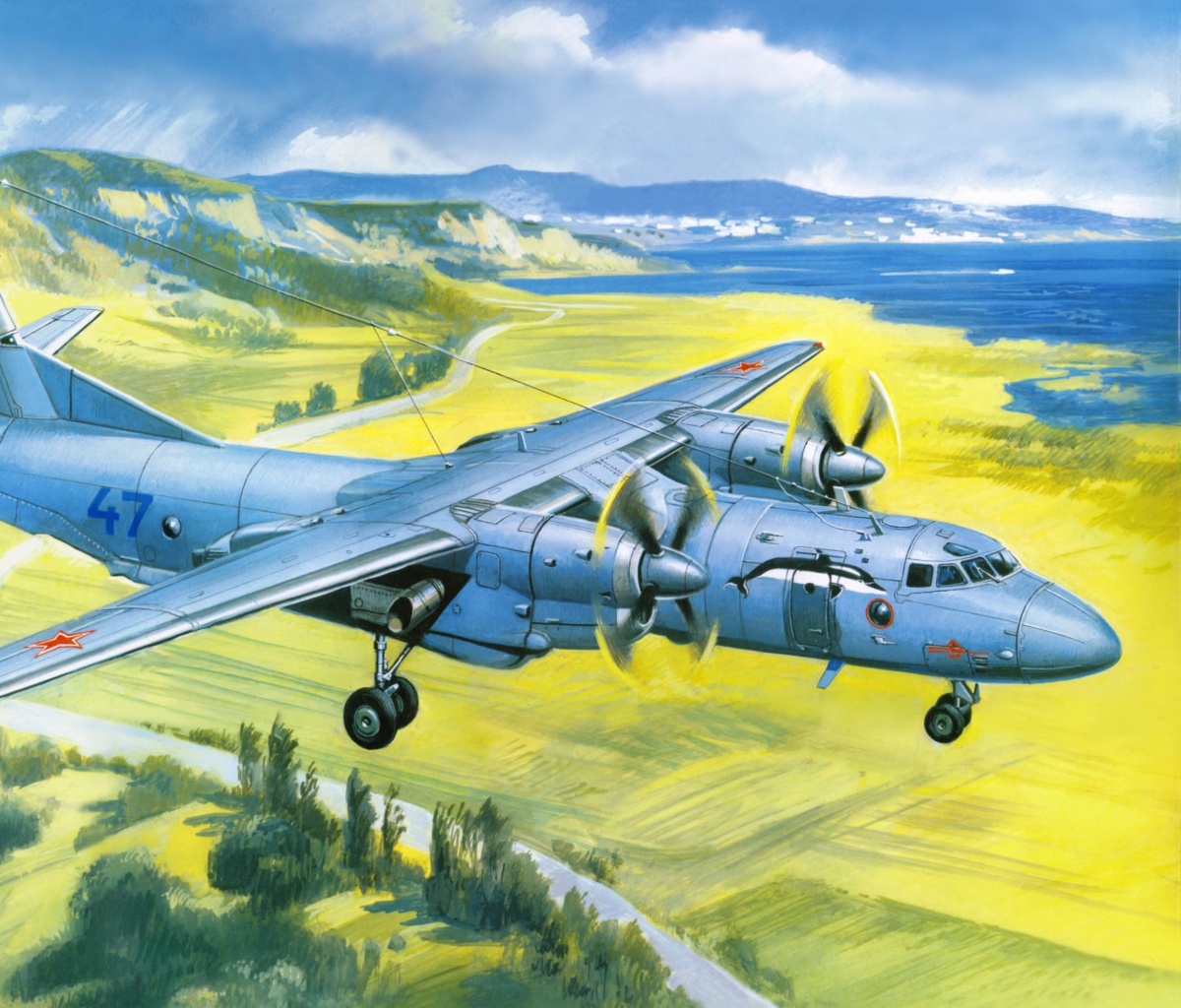 Screenshot №1 pro téma Antonov An 24 Airplane 1200x1024