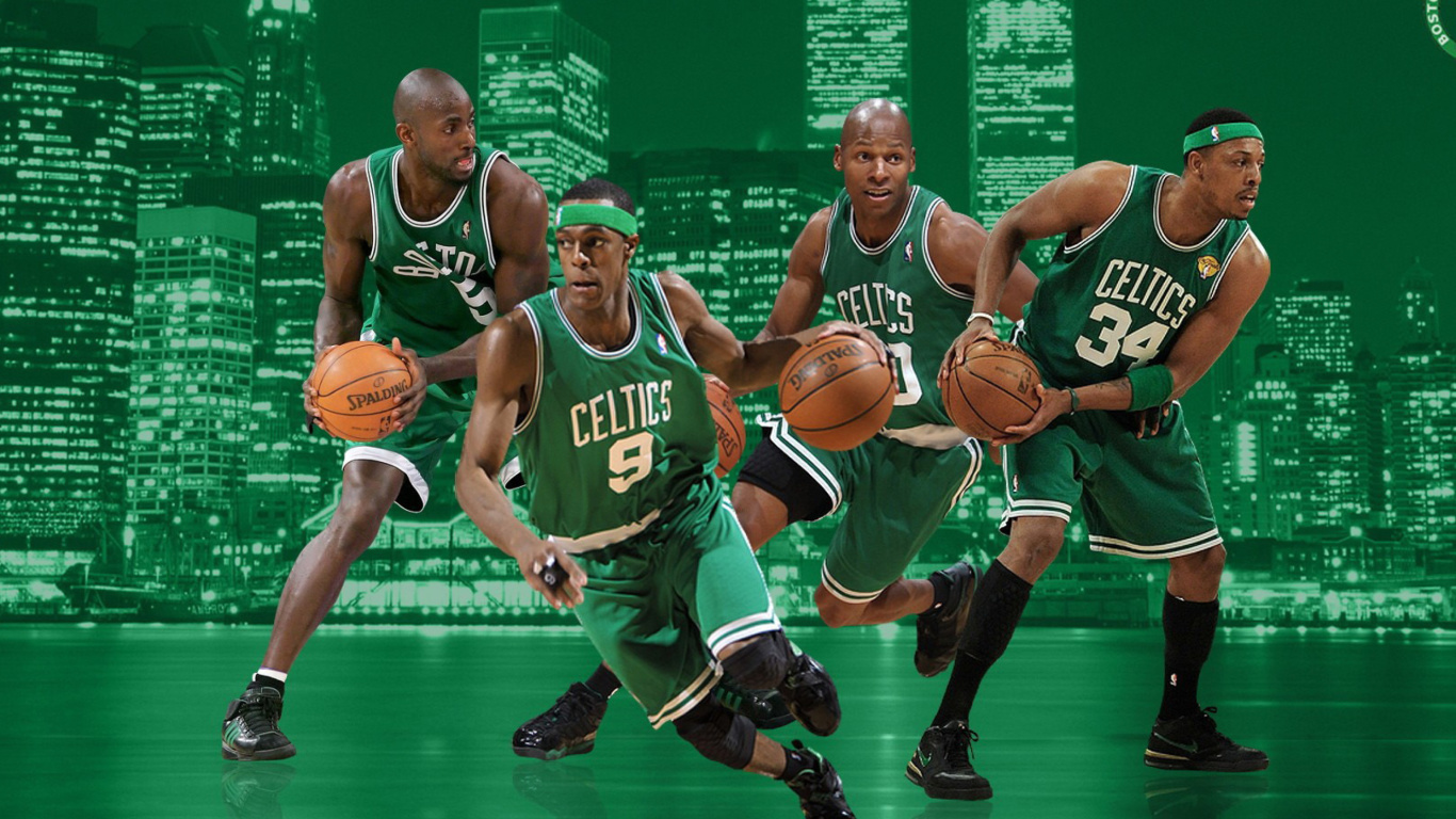 Screenshot №1 pro téma Boston Celtics NBA Team 1366x768