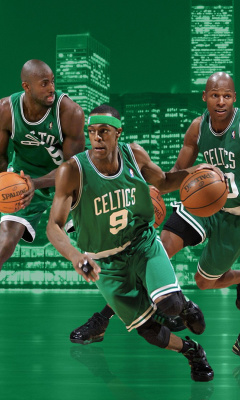 Das Boston Celtics NBA Team Wallpaper 240x400