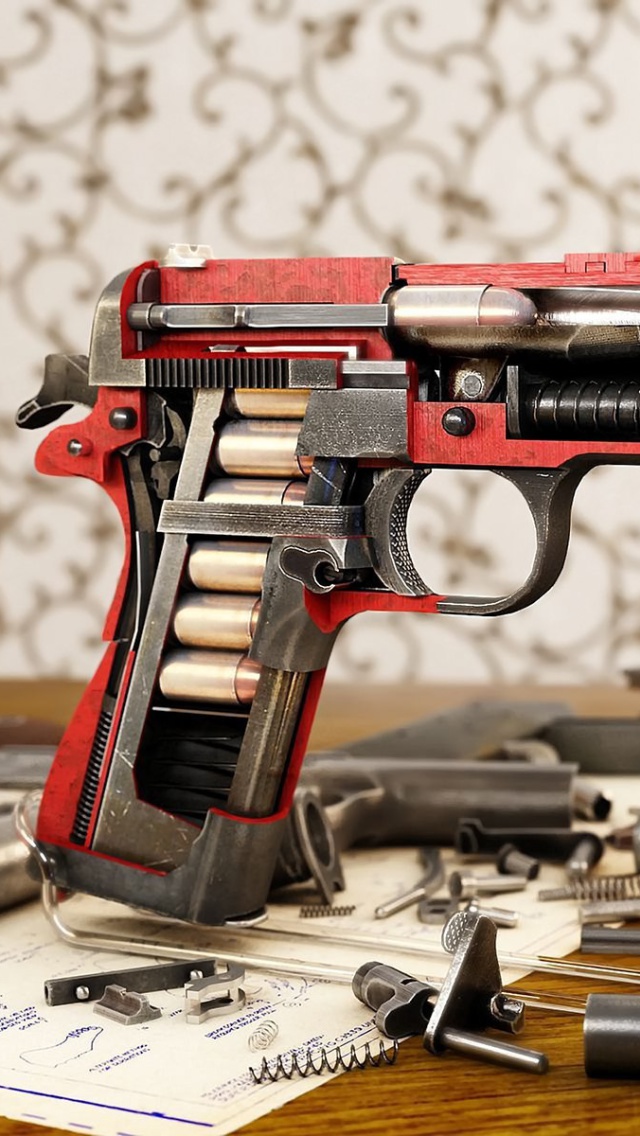 M1911 Pistol Colt-Browning wallpaper 640x1136