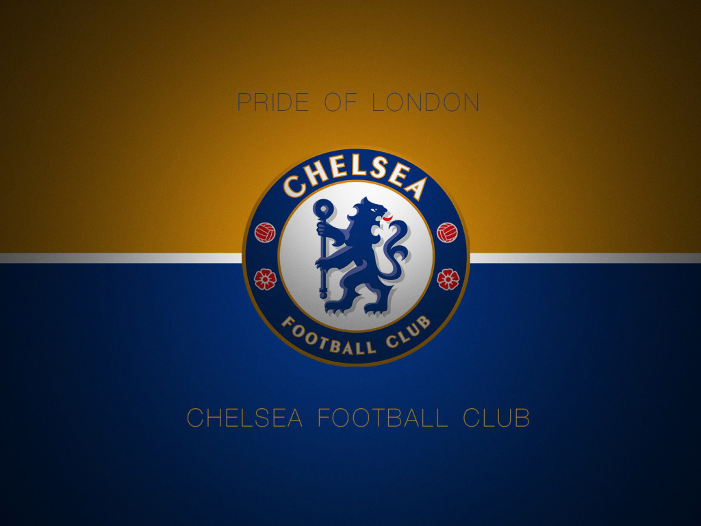 Das Chelsea Football Logo Wallpaper 1024x768