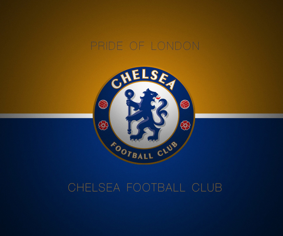 Das Chelsea Football Logo Wallpaper 960x800