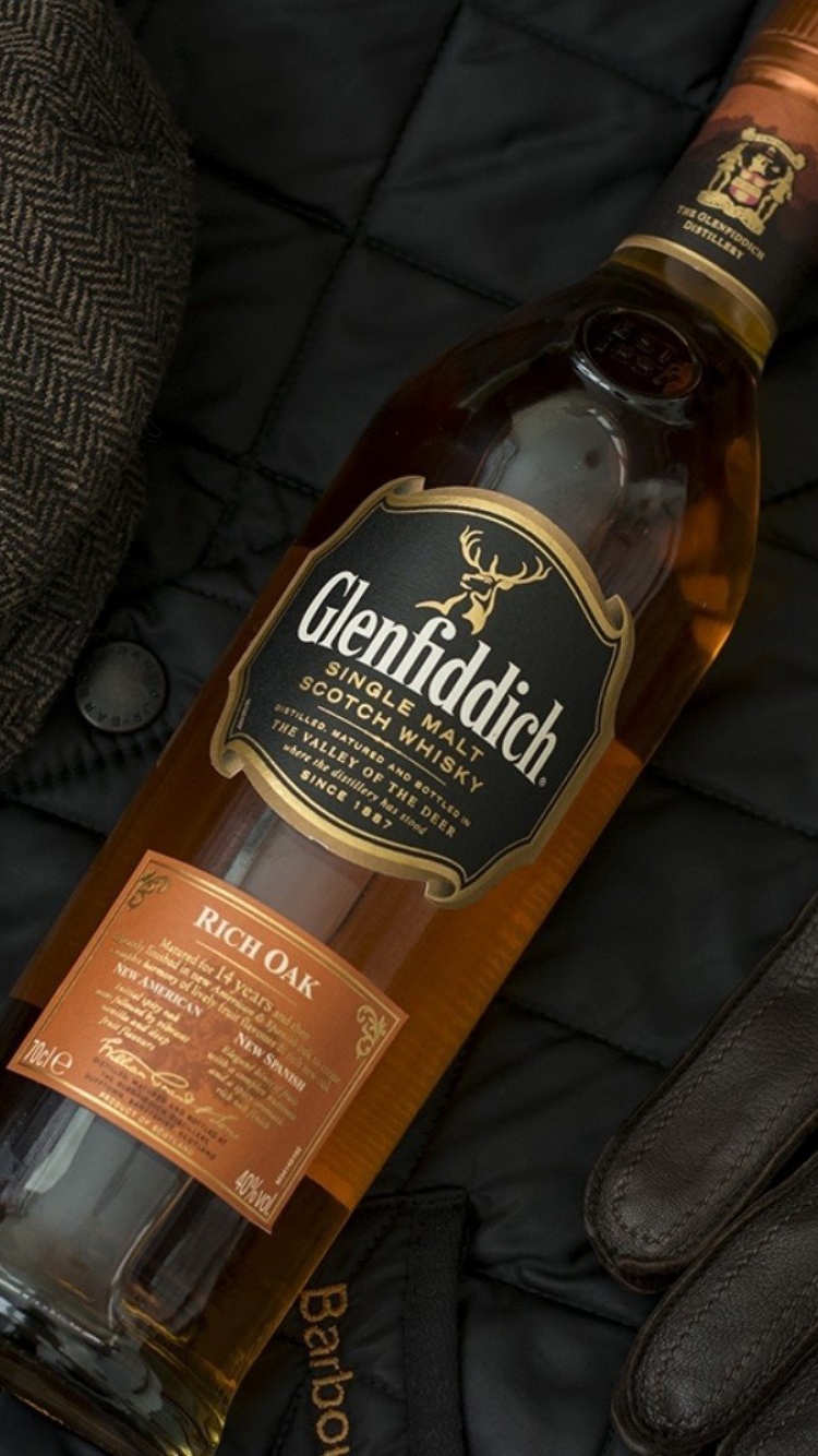 Fondo de pantalla Glenfiddich single malt Scotch Whisky 750x1334